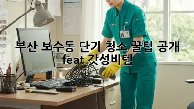 부산 보수동 단기 청소🧹✨ 꿀팁 공개! (feat. 갓성비템)